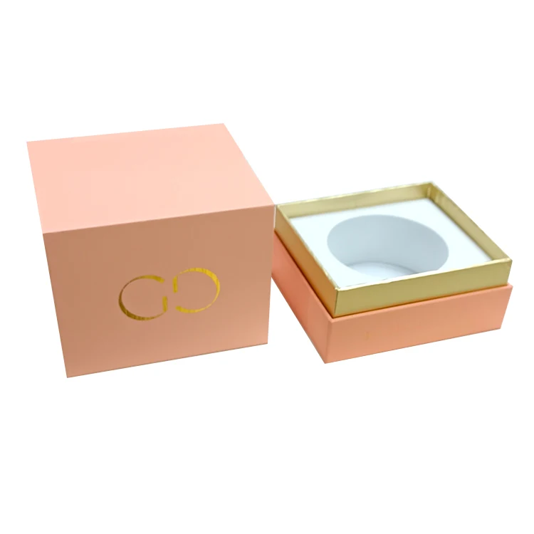 Wholesale Custom Luxury Personalized Cardboard Black Gift Jars Candle Packaging Boxes For Candles