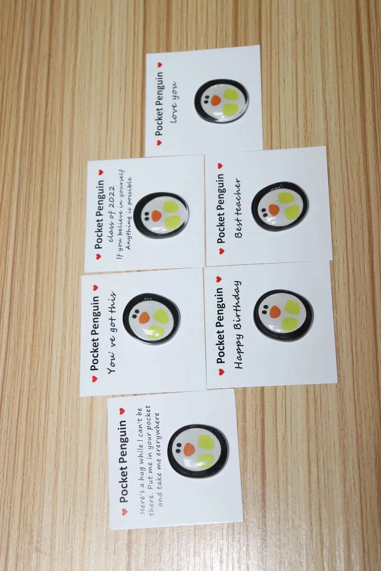 Birthday Cards A Little Pocket Penguin Hug Mini Cute Pocket Penguin Hug Animal Decoration Special Happy 18birthday Custom Logo