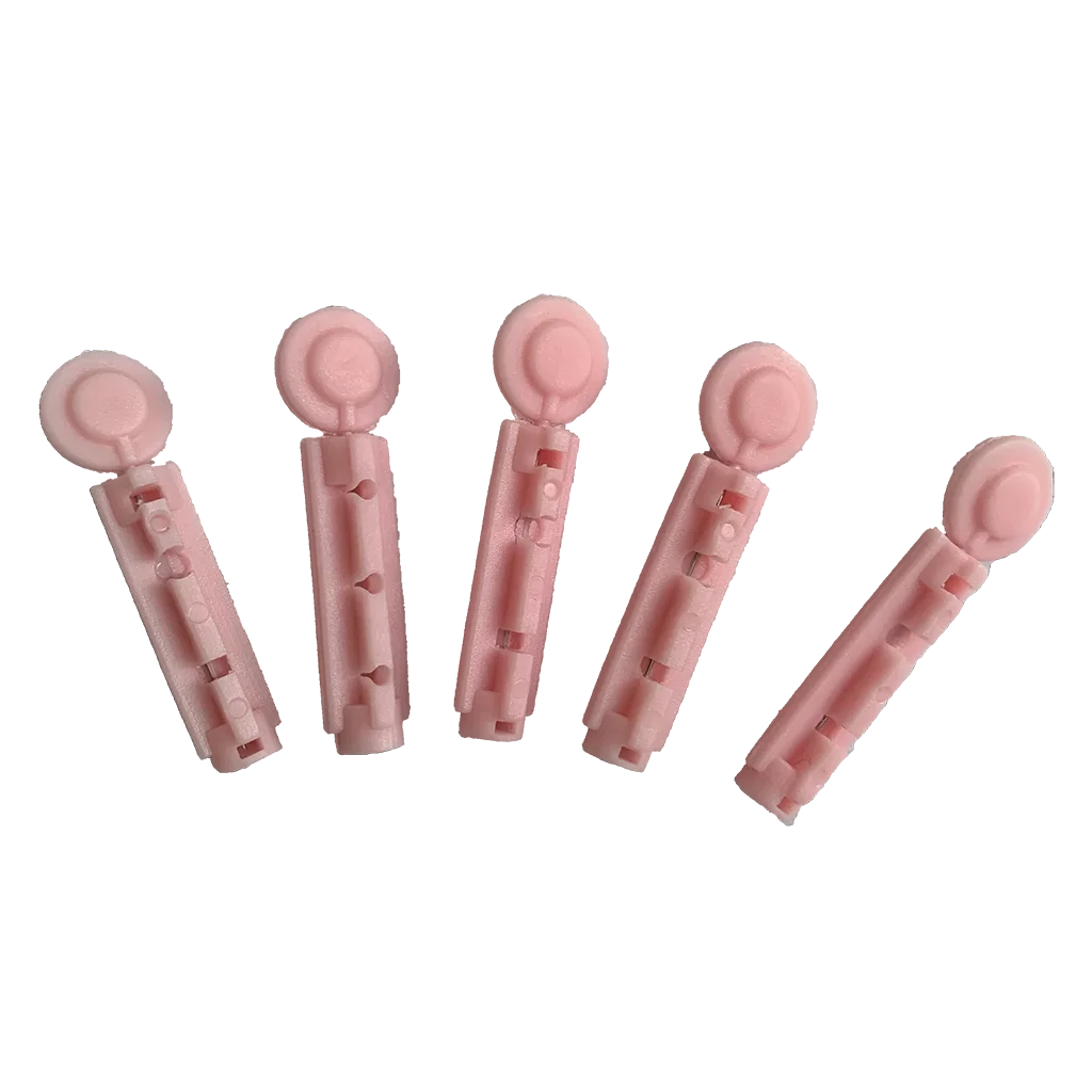 2024 Factory Hot Sale Medical Blood Lancet Twist Top 30G 28G Blue