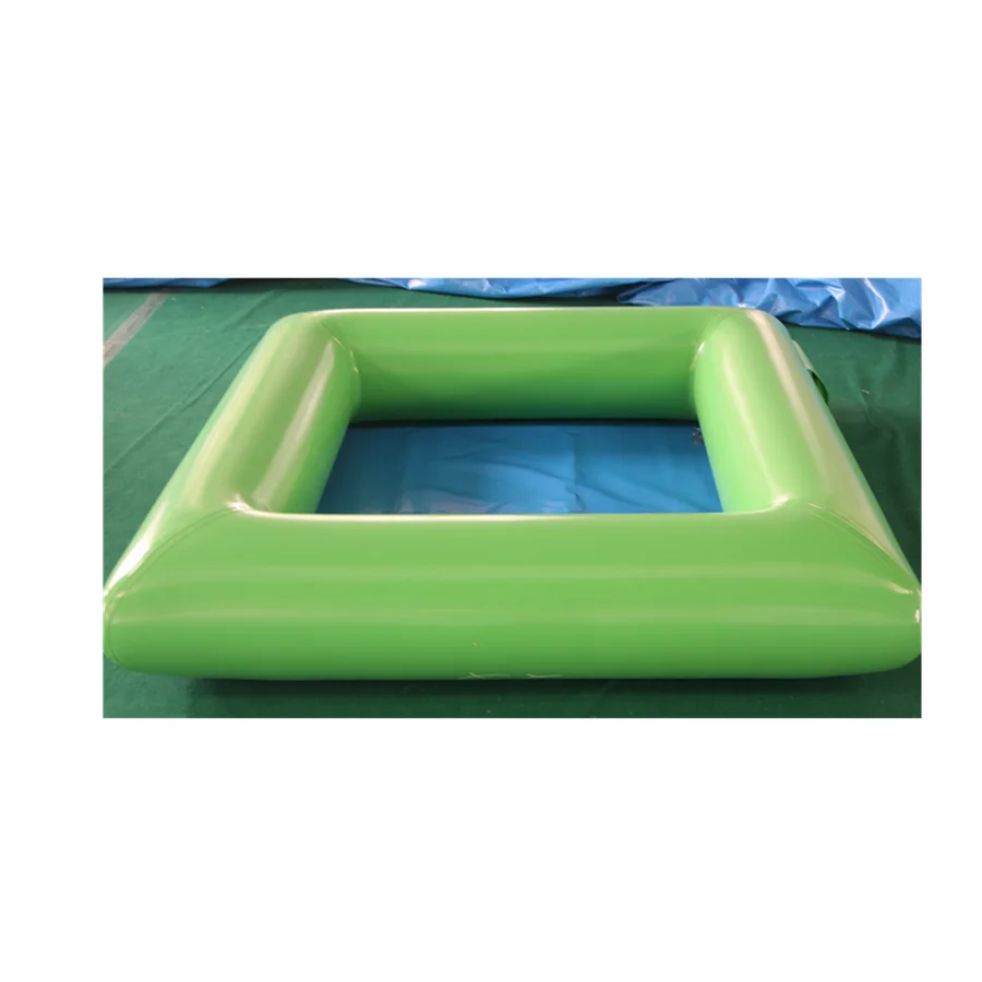 Playground water swimming pool inflated pvc tarpaulin slide pool for park