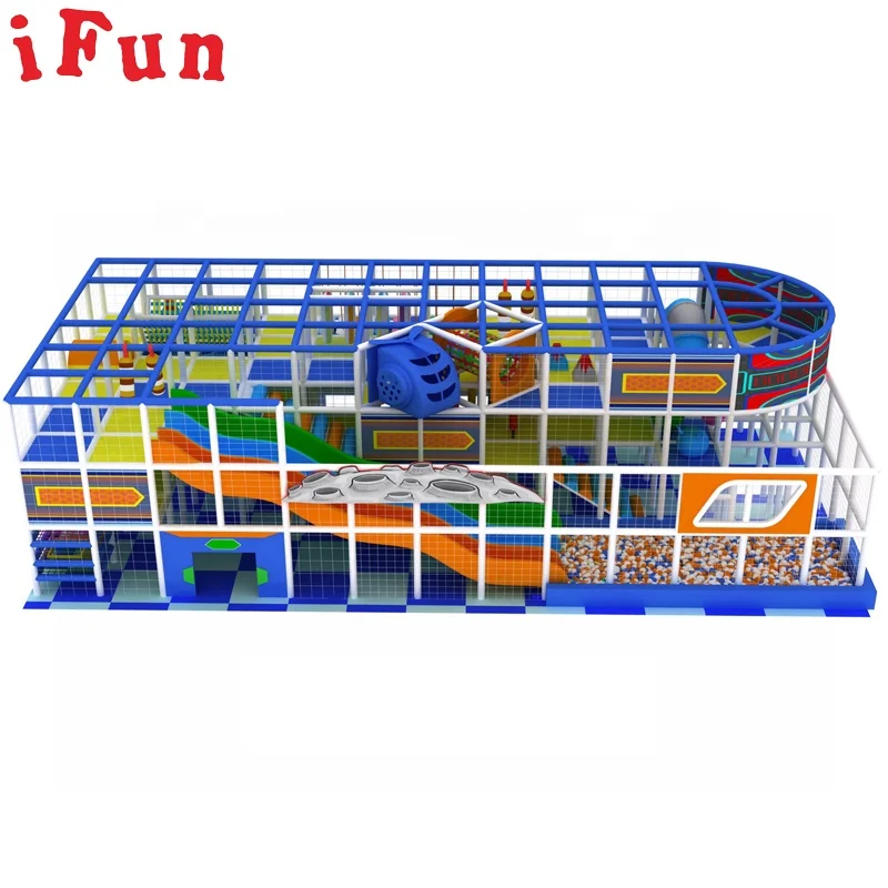 Indoor Kids Naughty Playground Equipment Ninja Course Adventure Park Tube Slides Soft Toddlers for Fun