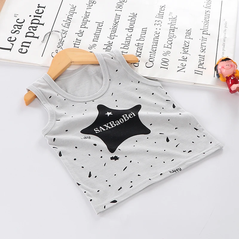 
Candy Vest Cartoon T Shirt Sleeveless Vest Baby S Clothing New 2018 Children S Boys and Girls Clothes Yellow Quantity Rabbit Pcs 