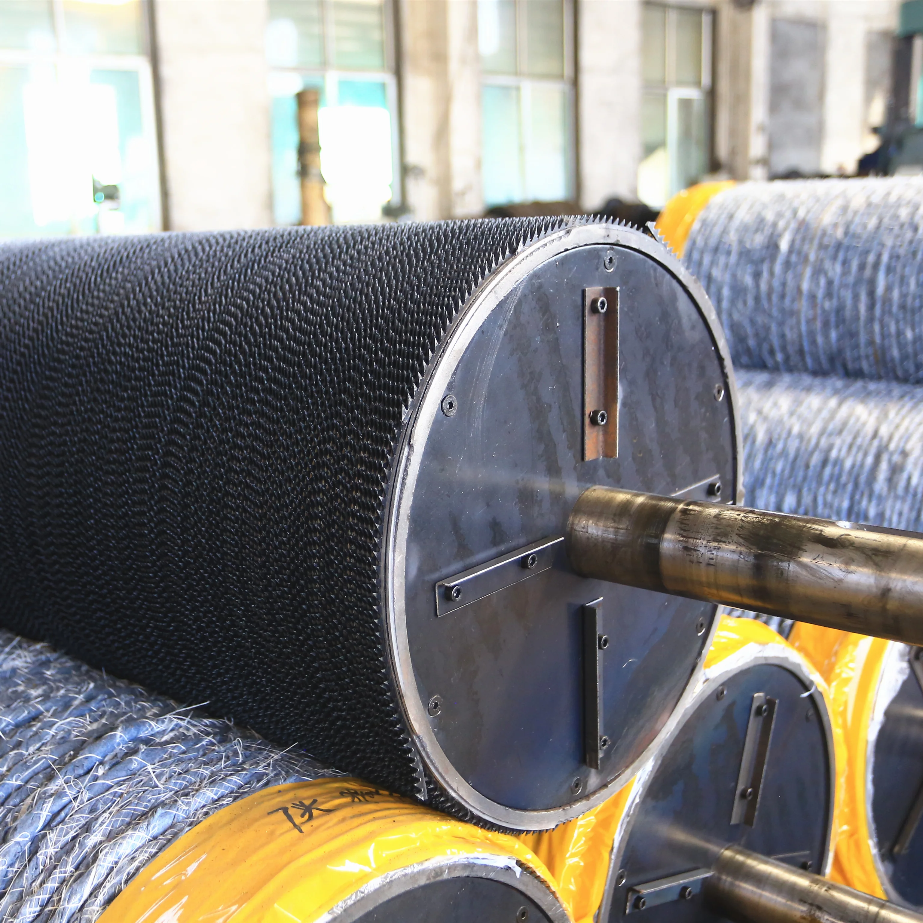 carding machine parts cylinder roller used in textile recycling machine