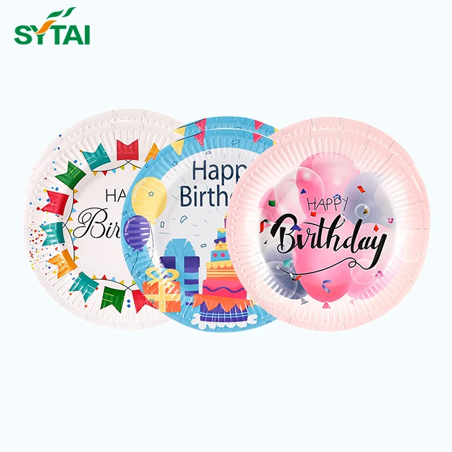 Popular Sugarcane pulp tableware disposable custom paper plates disposable plates for burgers biodegradable plates