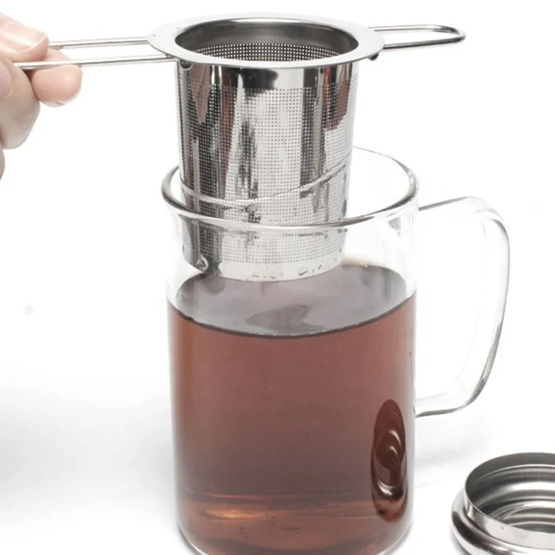 High Quality Portable Collapsible Stainless Steel Mesh Tea Infuser Strainer Filter