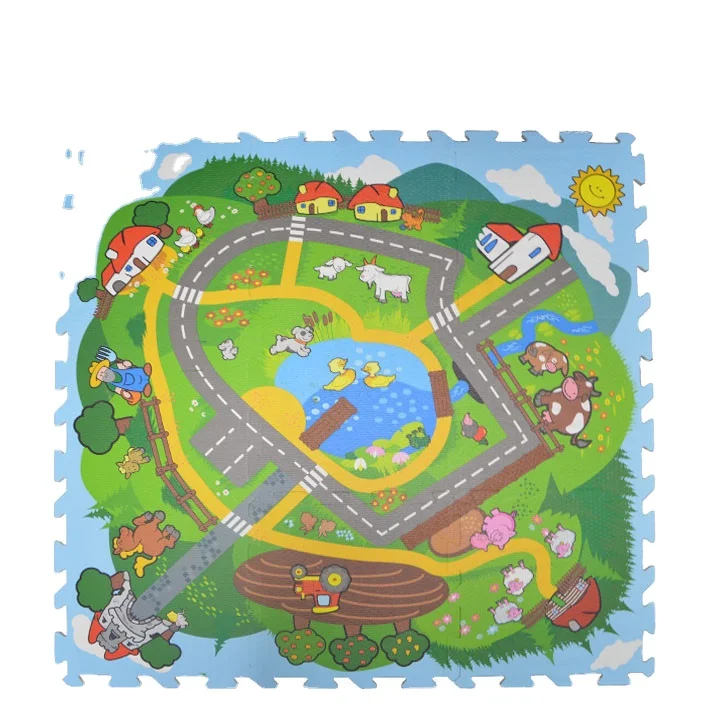 Portable Soft Baby Games Folding Foam eva Carpet Gym Baby Play Mat