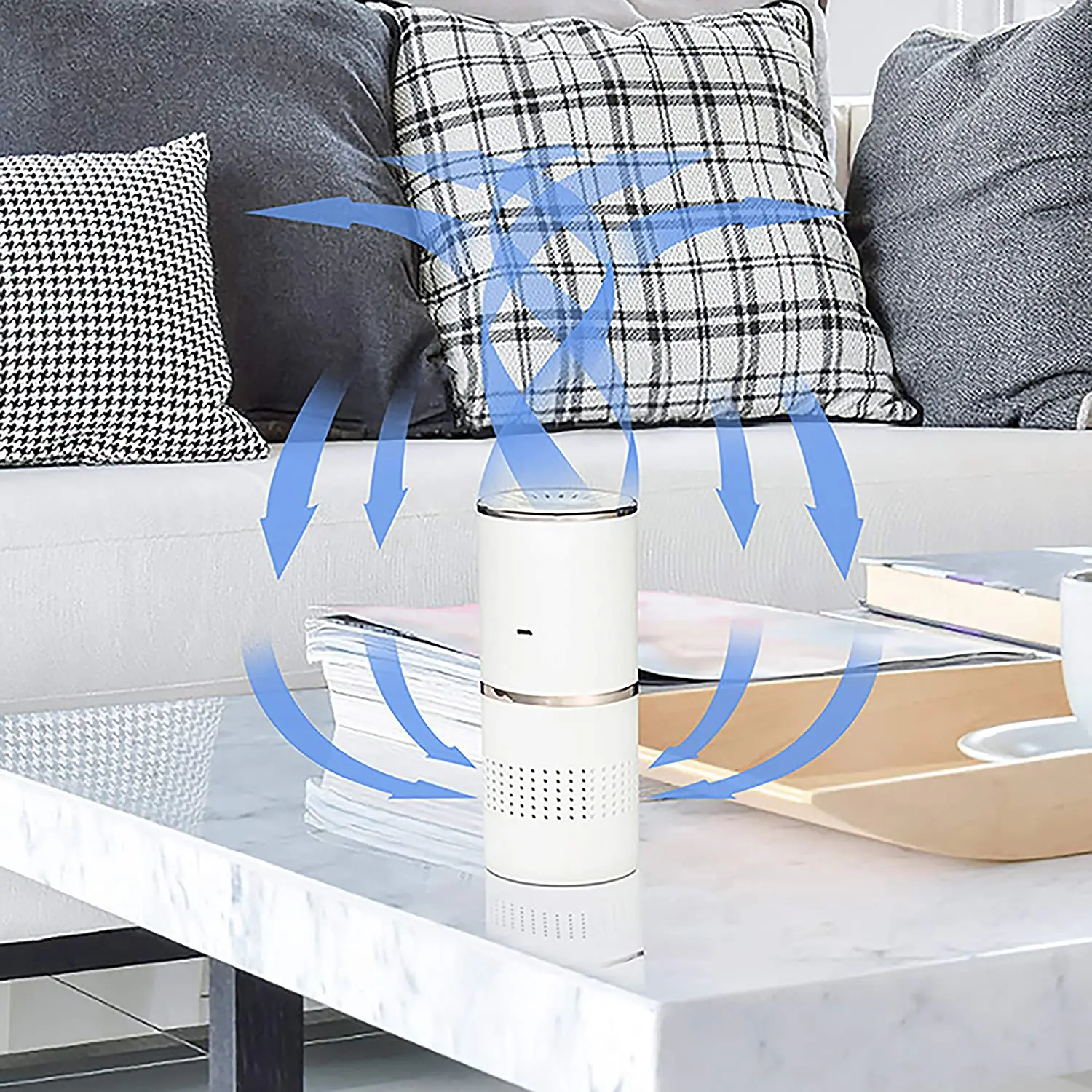 Easycare, настольный очиститель воздуха с активированным углем PetPlus 5 в 1, USB OEM мини-очиститель воздуха