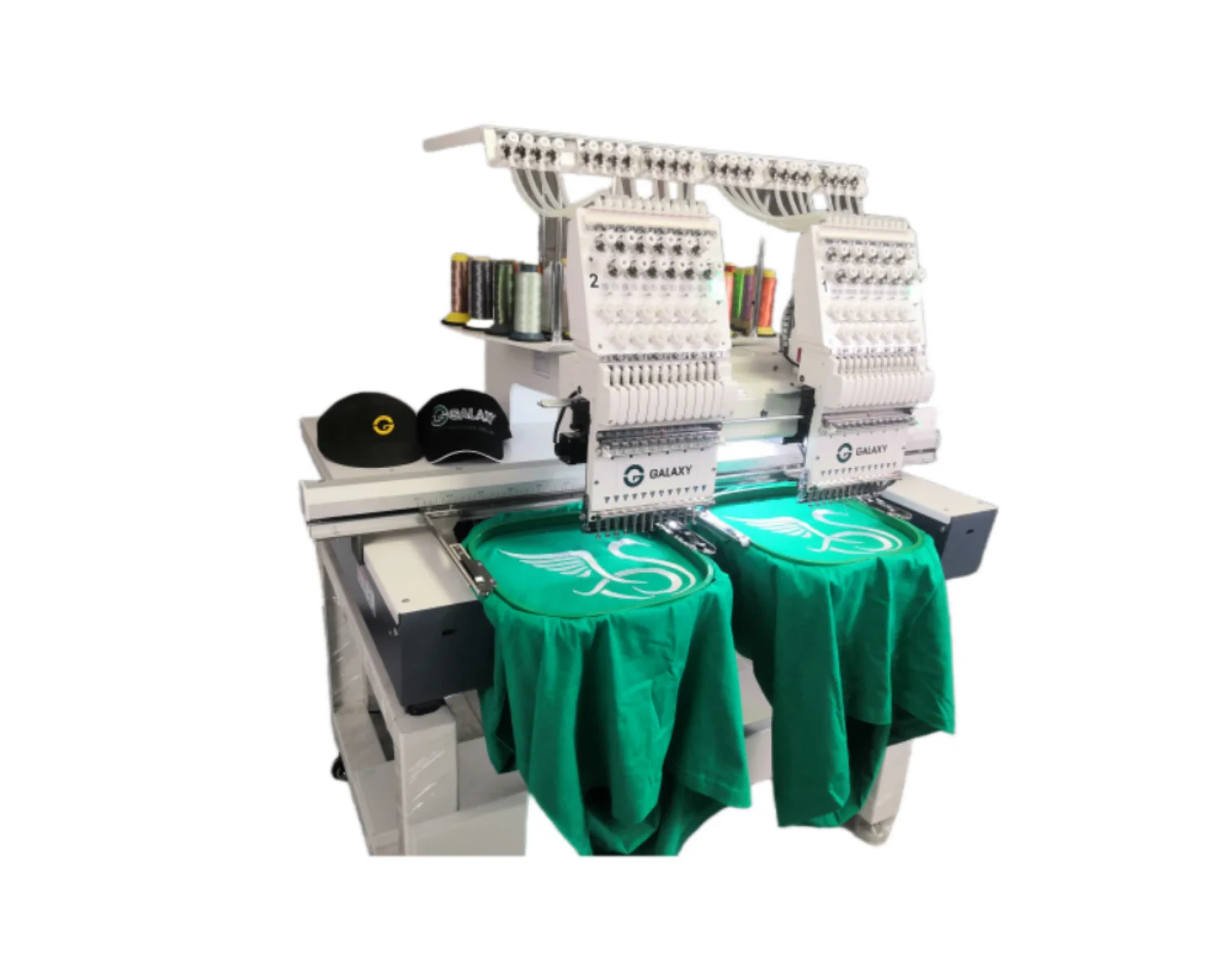 china factory two heads embroidery machine computerized 400*600mm garment jacket jersey logo embroidery  902