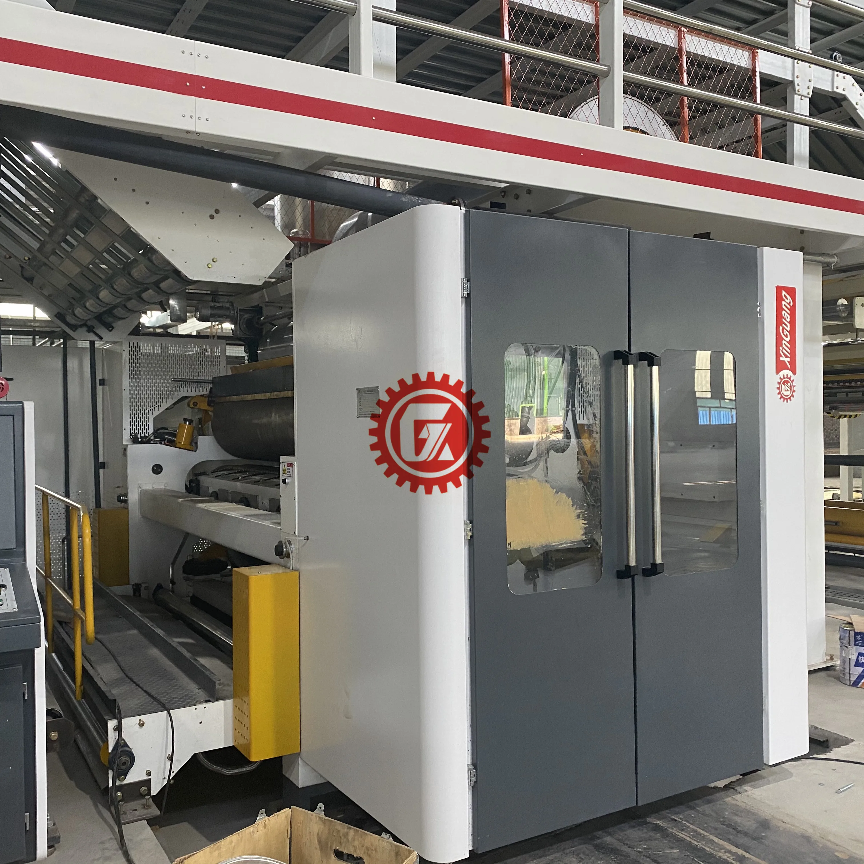 Milk wine package corrugate cardboard box manufacture machine