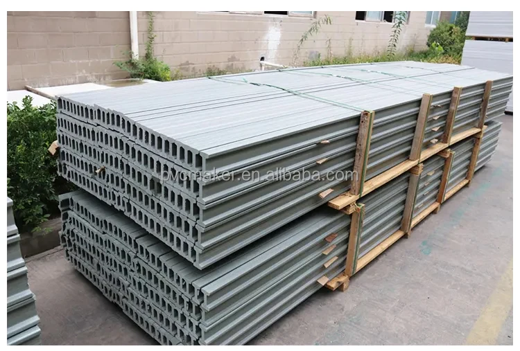 Exclusive 90*50 size Blue pvc plastic concrete construction H20 Beam