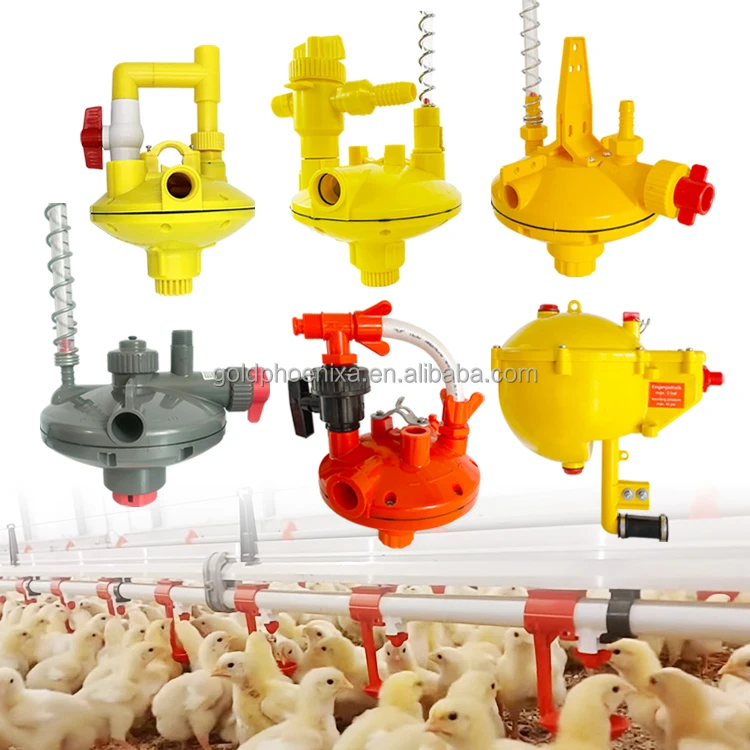 QA Poultry Drinking line pressure control valve Chicken Water Pressure Regulator