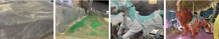 Outdoor Large Playground Equipment Amusement Slide Plastic Playground Slide Pirate Ship