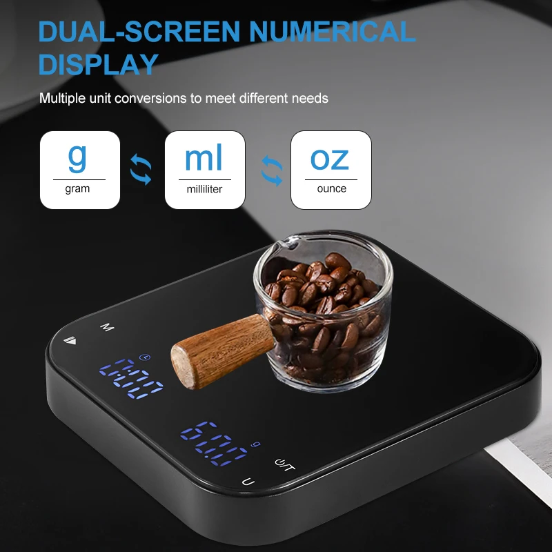high quality accurate 3000g/o.1g baking electronic timemore Espresso Scale coffee scale digital