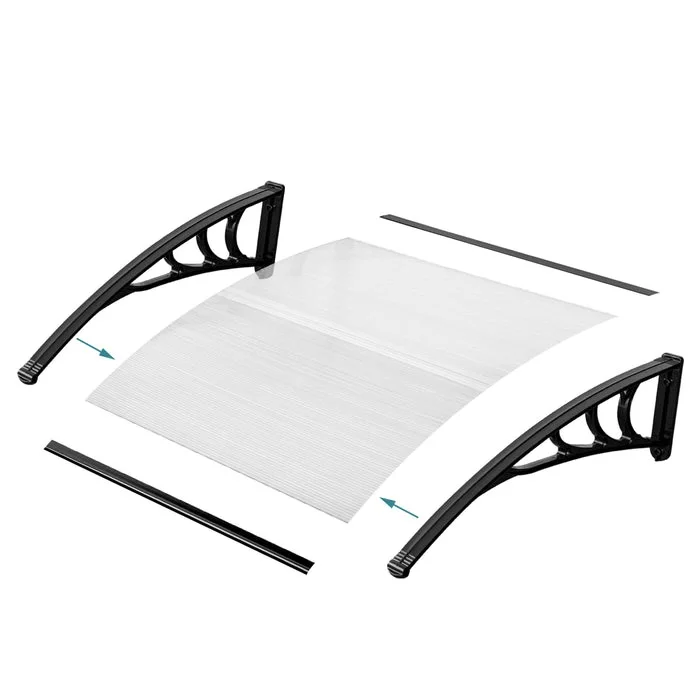 Rain Cover Canopy Aluminum Awning Window For House Multiple Sizes Door Awning Uv Protected Front Door Awning