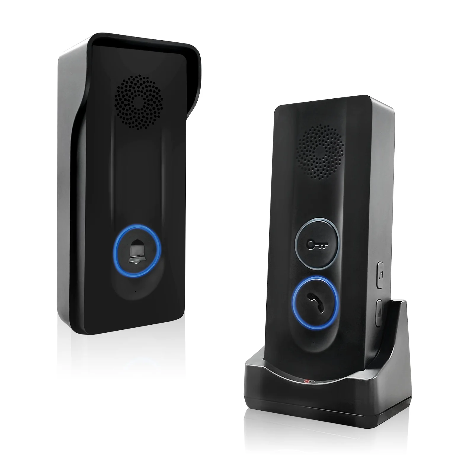 Two Way Intercom Wireless Doorbell for Home Factory Warehouse, One Button Unlocking Waterproof Wireless Intercom Doorbell