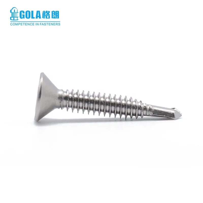  Нержавеющая сталь CSK самосверлильный винт Phillips крест встраиваемый плоская головка