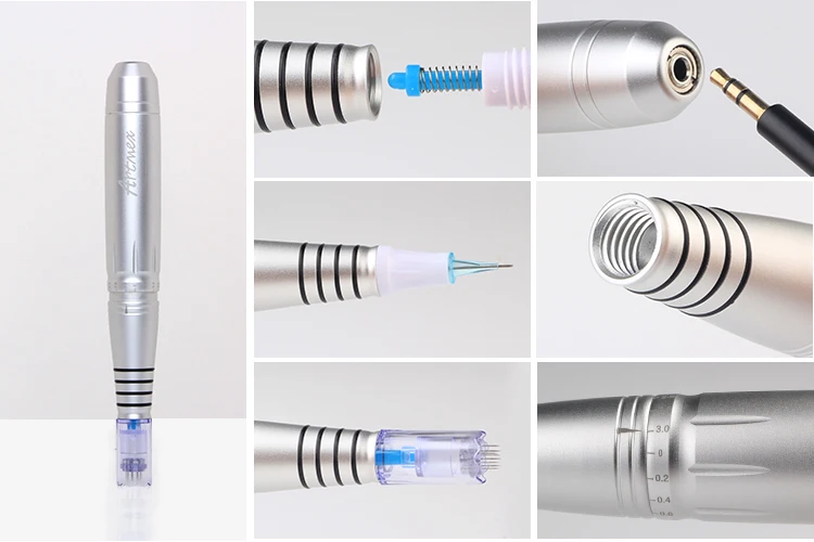 Pmu Mts System Eyebrow Lip Rotary Tattoo Pen  2 In 1 Microneeding Tattoo Permanent Digital Makeup Machine