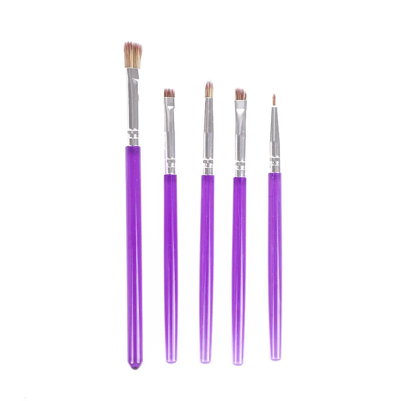 Wholesale Cake Decorating Baking Brush Tools,Plastic Handle Detail Brush Set For Cake