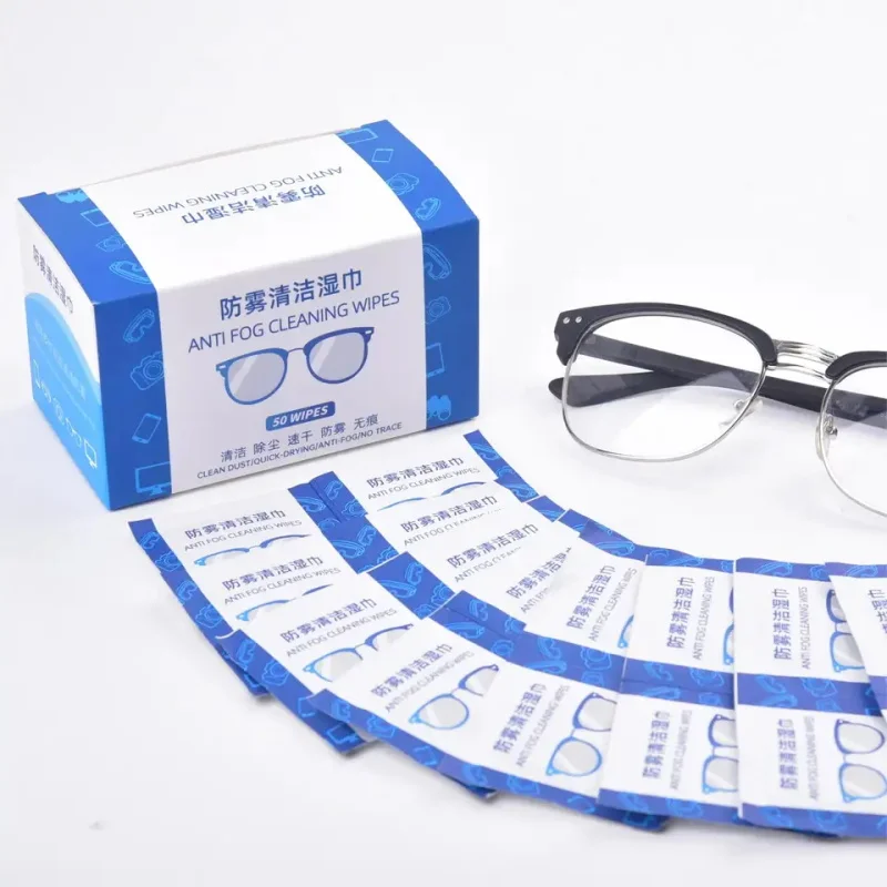 Противотуманные чистящие салфетки для очков и влажные салфетки для очистки экрана