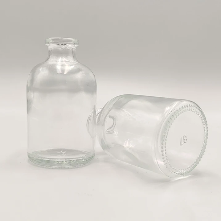 10ml 15ml 20ml 30ml 50ml 100ml Clear and Amber Moulded Glass Bottle Glass Vial For Medical