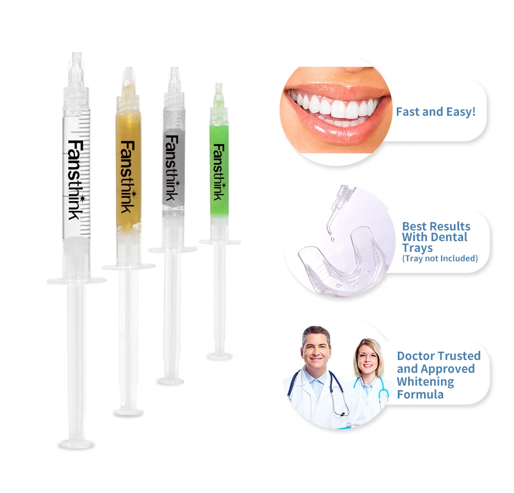 3ml Dental Whitening 25 35 44% Hydrogens Peroxide Teeth Whitening Gel Private Logo Teeth Whitening Gel Oem