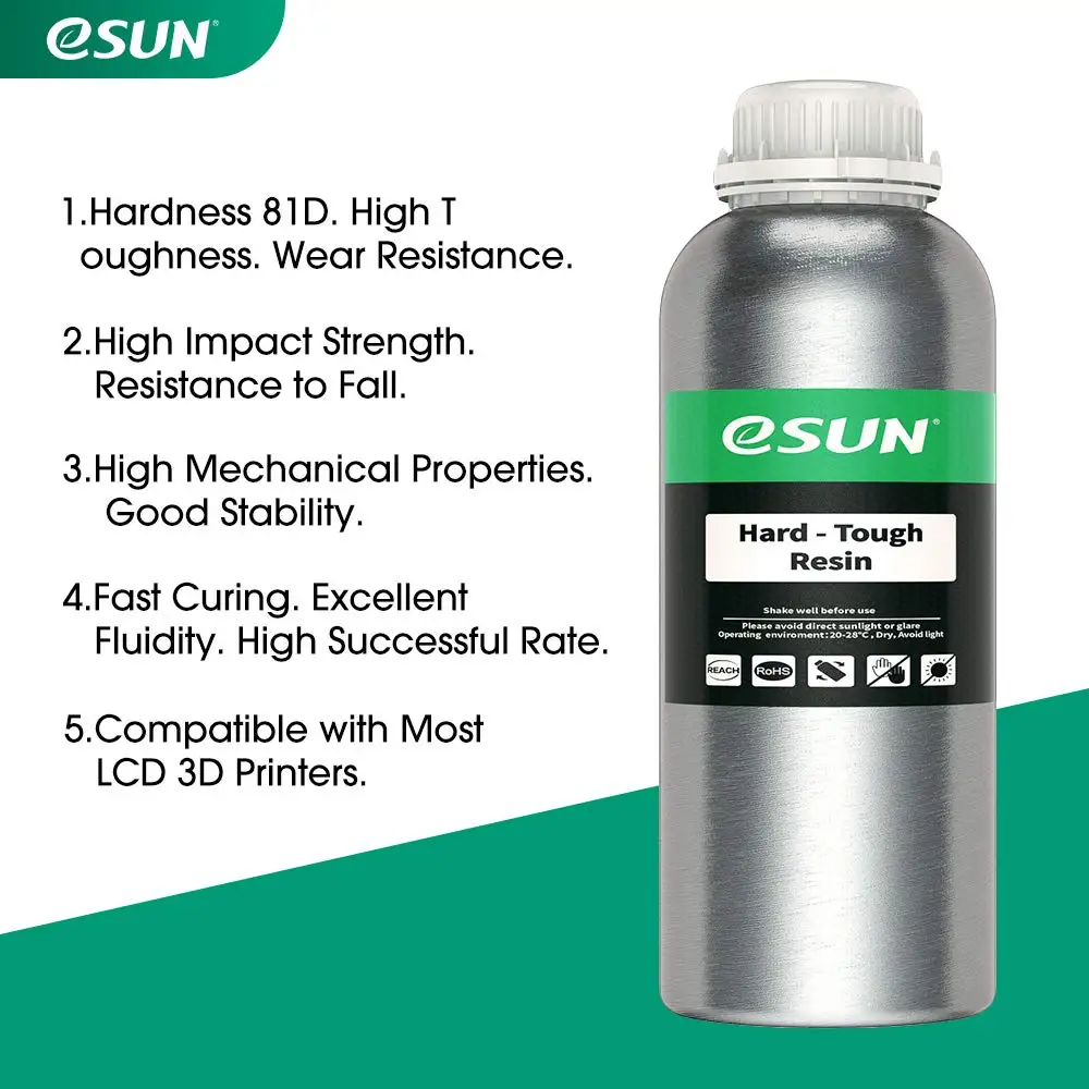  ESUN 405nm жесткая смола для LCD/DLP UV Чувствительная Смола 3d принтер