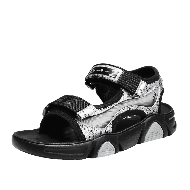 Kid Sandals Summer Beach Boy Sandals for Children Sandals Close Toe Anti-skid Cut-outs Outdoor Water Boys Shoes