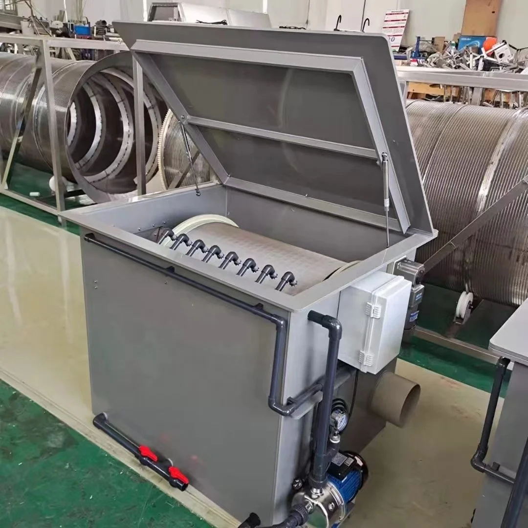 Factory customization drum filter aquaculture Ornamental fish pond filter equipment rotary drum filter