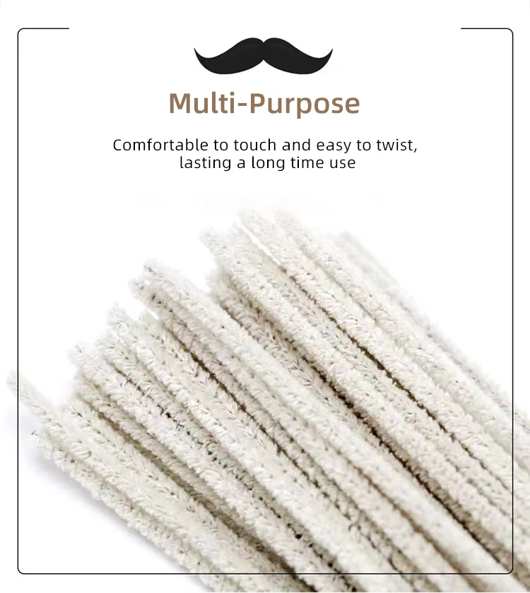 Thick Pipe Cleaners Versatile and Sturdy Cotton Pipe Cleaners for Pipe Smoking and Home Cleaning