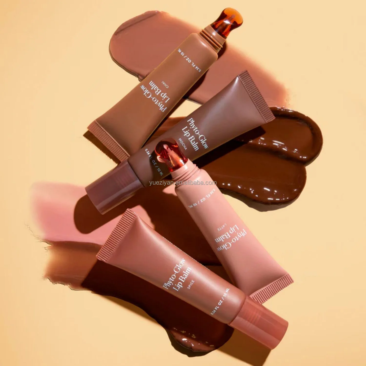 Vegan Lip Care Natural Organic Nourishing Moisturizing Butter Tinted Cafe Lip Balm Private Label