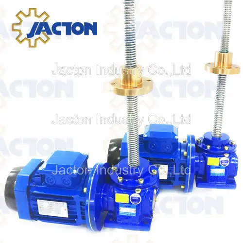 50KN Worm Screw Jack Hand Operated Translating Screw Jacks 5ton for screw-driven platform lifts