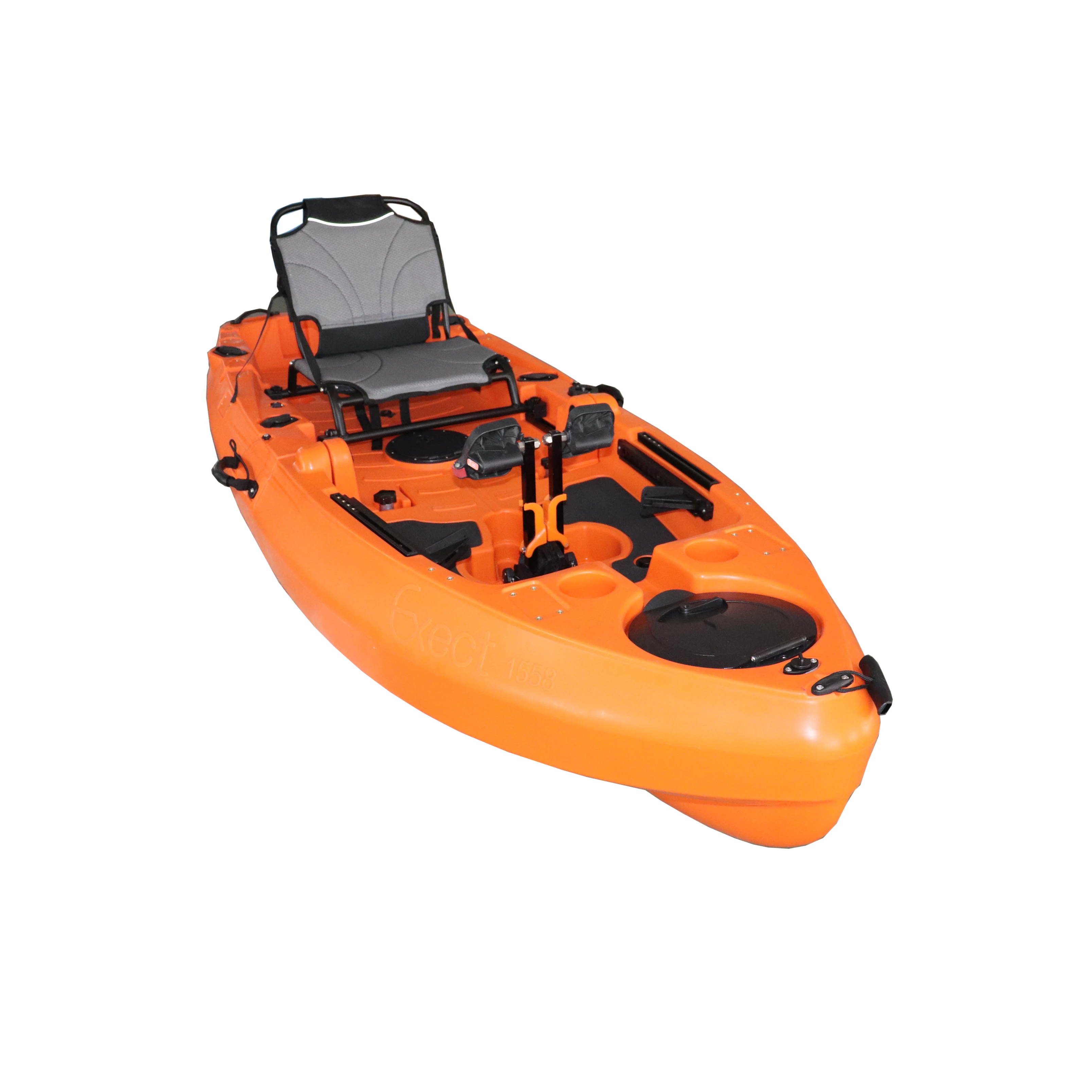 2023 new rotomolded folded fishing pedal kayak with fin drive