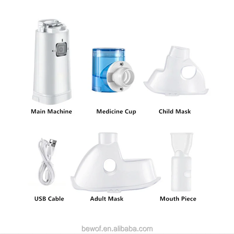 Portable Nebulizer Model Un202 High Pressure Nebulizer Pump Nebulizer Mask with Bag
