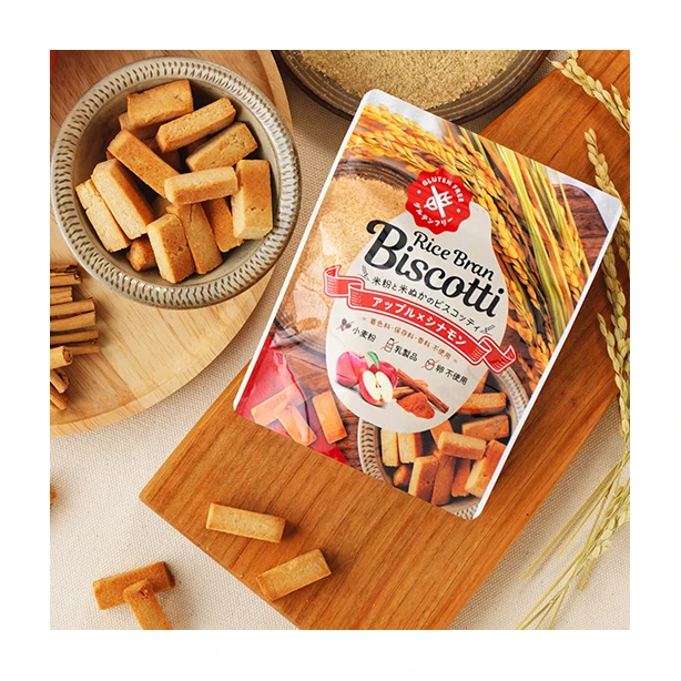 RICE BRAN BISCOTTI  Apple Cinnamon nutritin you food biscuit
