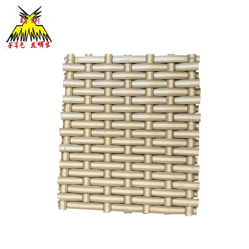 Fireproof plastic bamboo woven mat