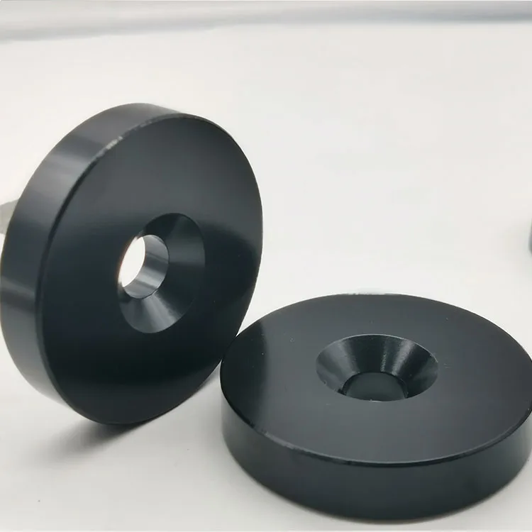 cheap neodymium magnet custom design black epoxy coated rare earth cylinder magnet