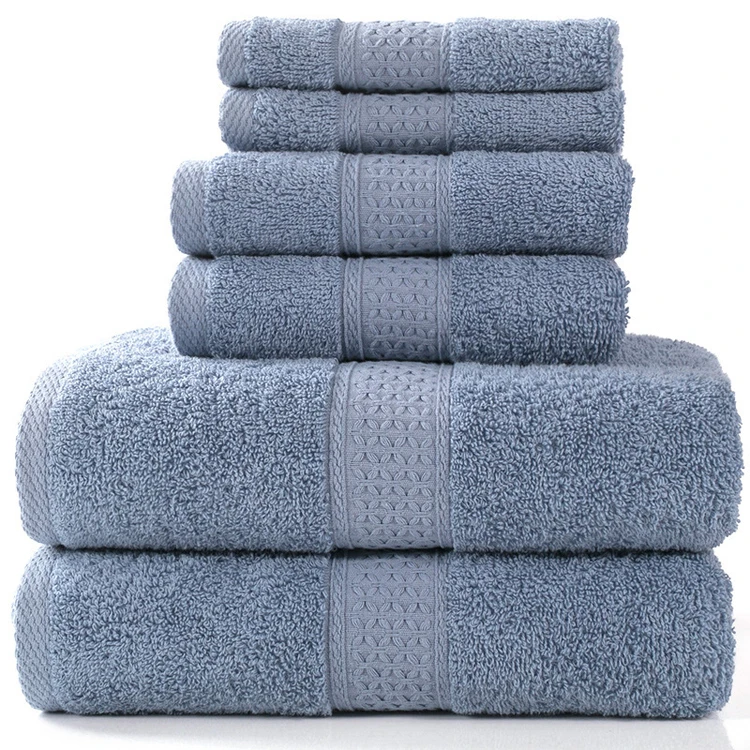 RTS Sublimated Hotel Bath Sheets 100% Cotton Dobby Jacquard Terry Bath Shower Bath Towels Set