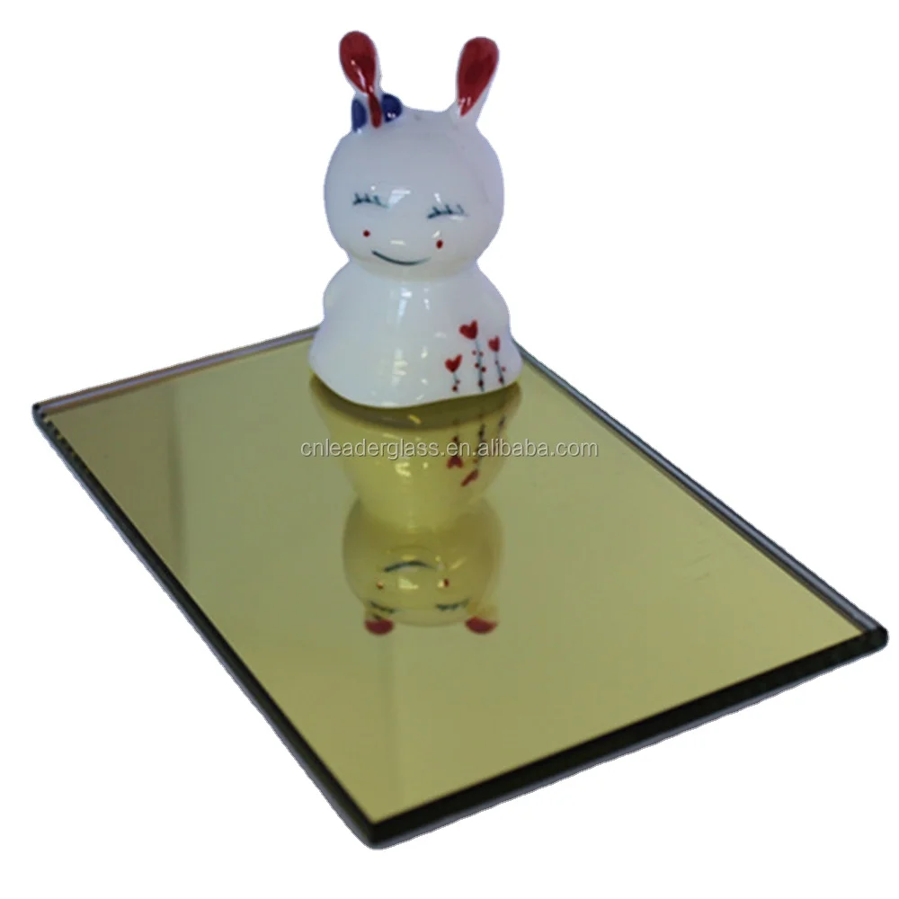 6mm Stained Golden Mirror For Wardrobe With ISO Certificated