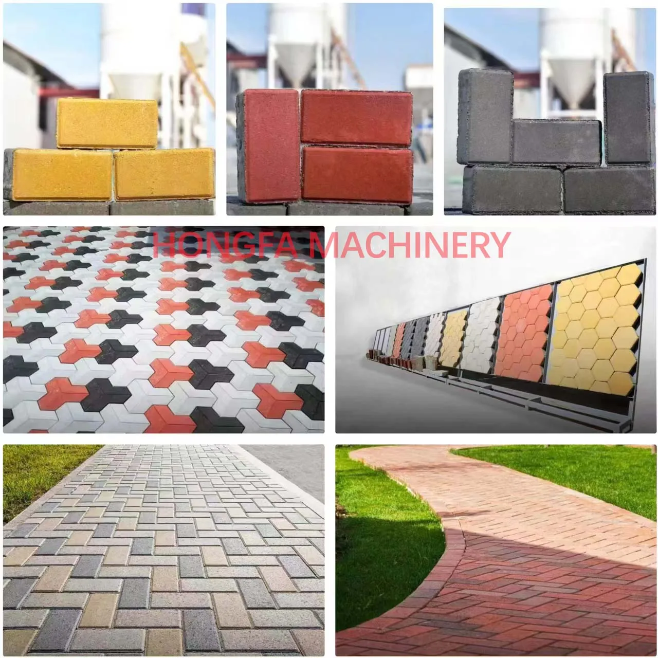 Semi-automatic Hydraulic Interlocking Brick Block Cement Concrete Making Machine Brick Machine Concrete Breeze Making Machine