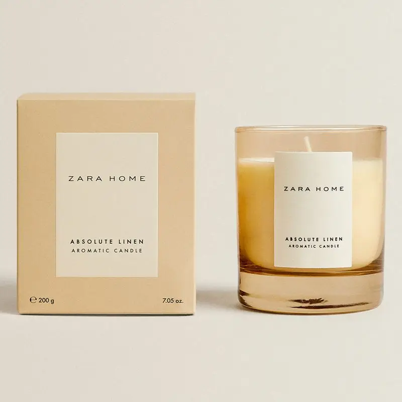 Custom 8oz 10oz 14oz Luxury Empty Container Smoky Grey Glass Candle Jar With Lid And Box For Candle Making Decorate