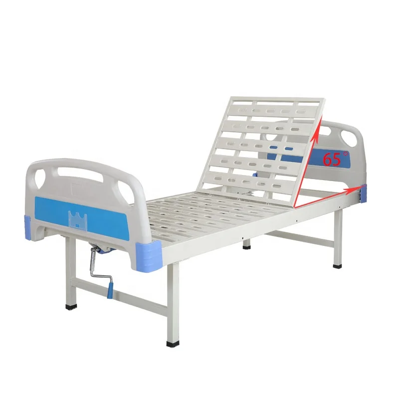 Manual Nursing Home Hospital Bed Sheet Crank Operation Can Move Anywhere