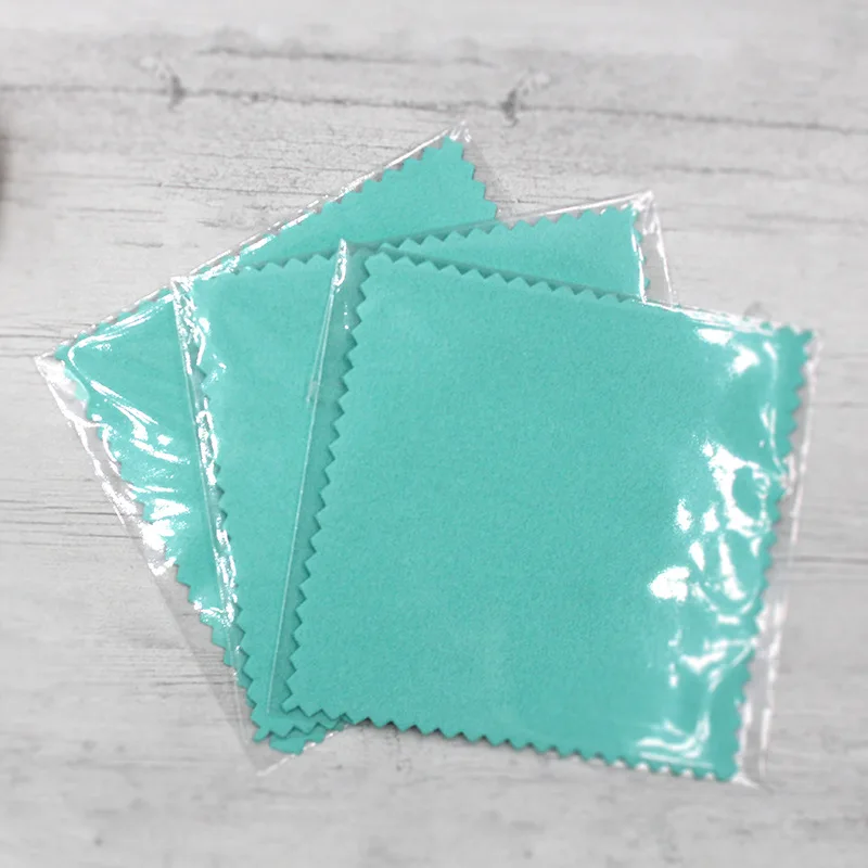 Wholesale Soft Microfiber Custom Logo/Packaging Jewelry Polishing Cloth With Anti Tarnish Agent For Sliver Jewelry