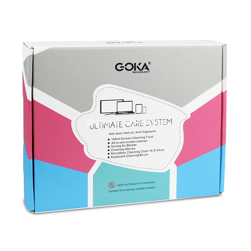 Completed cleaning solutions in electronic market mobile phone lcd cleaner spray lcd screen cleaning kit for gift 6in1