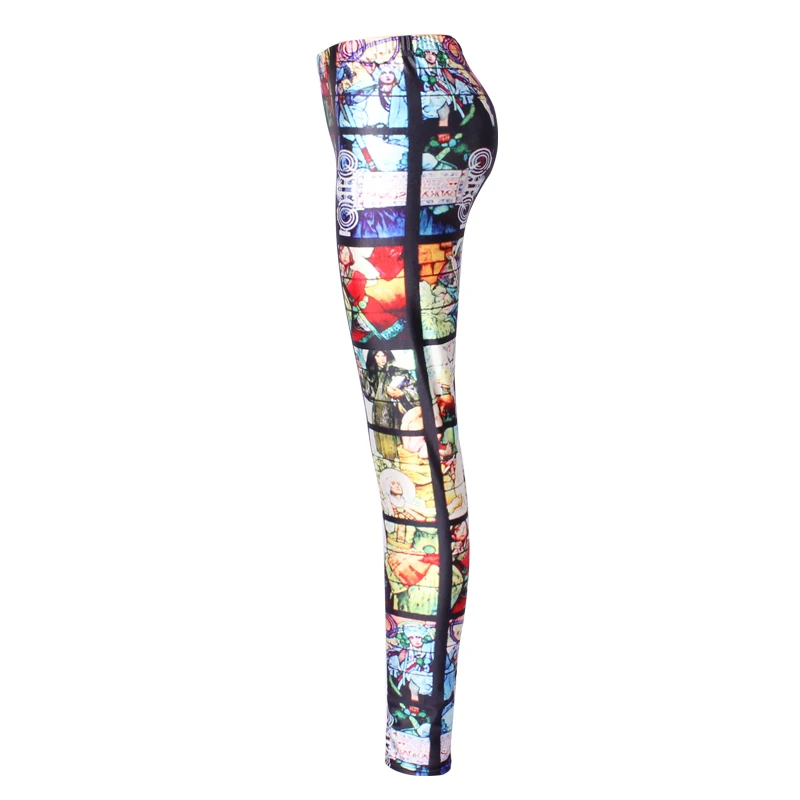 Wholesale High Quality Anime Digital Printed Women Tight Yoga Pants Ladies Bodybuilding Leggings