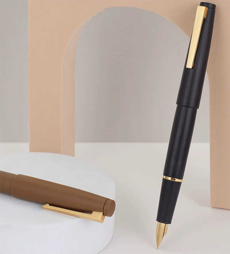 Jinhao 80 series Fiber black vintage premium pen custom office business gift metal smooth writing fountain pen calligraphy