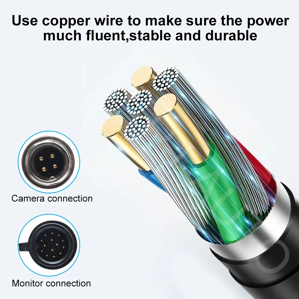 PJAUTO 7 Inch AHD Heavy Duty Monitor Rear View Touch Button Monitor Full Glass Surface Van RV Bus Monitor