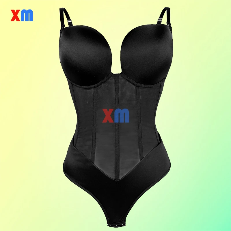 Hot Selling Waist Trainer Shaper Tummy Control Bodysuit High Compression Garment Fajas Colombian Shapewear With Rods