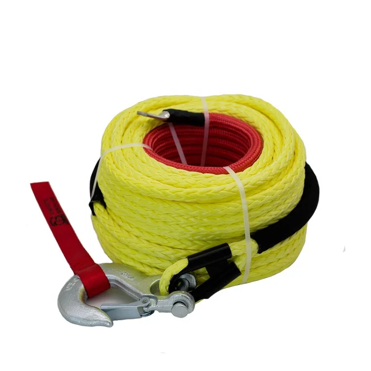 (BANNER ROPE) winch synthetic 4x4 winch rope with hook thimble
