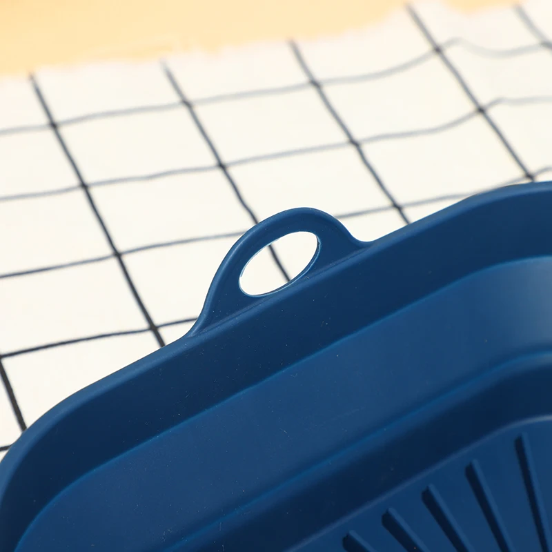 Air Fryer Silicone Pot Air Fryer Silicone Liners Oven Baking Tray Pizza Fried Chicken Reusable silicone air fryer Mat Food Safe