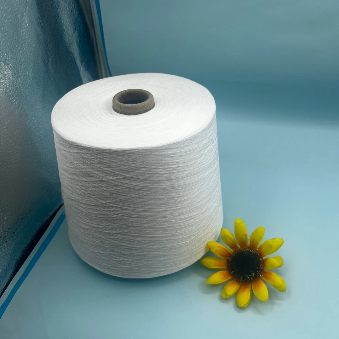 bamboo yarn raw white for weaving and knitting from China